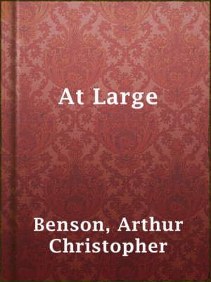 cover image of At Large